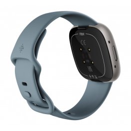 FITBIT Versa 4 Smart watch, NFC, GPS, Waterfall Blue/Platinum sporta pulkstenis