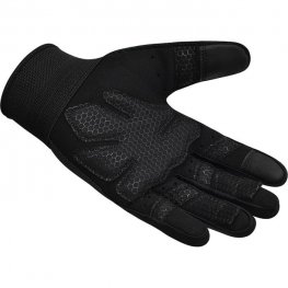 RDX W1 FULL FINGER GYM GLOVES BLACK L перчатки для фитнеса