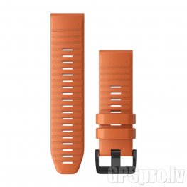 GARMIN Fenix 6X 26mm QuickFit Watch Band, Ember Orange Silicone